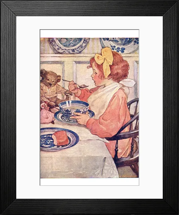 Framed Print : Breakfast with Teddy Framed Print : Breakfast with Teddy