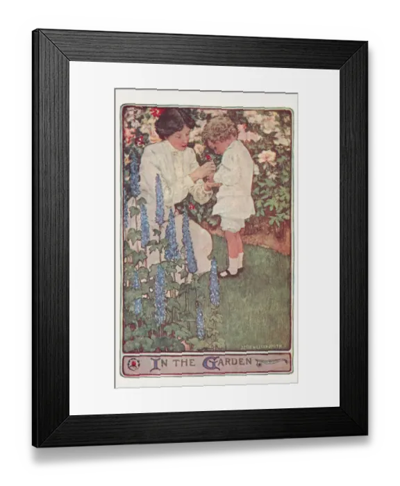 Framed Print : Child in a Garden Framed Print : Child in a Garden