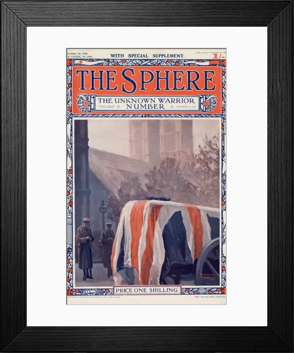 Framed Print : The Sphere Unknown Warrior Special Supplement (Cover) Framed Print : The Sphere Unknown Warrior Special Supplement (Cover)
