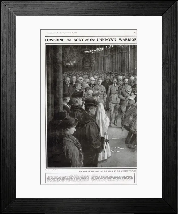 Framed Print : The Sphere Unknown Warrior Special Supplement (Page 4) Framed Print : The Sphere Unknown Warrior Special Supplement (Page 4)