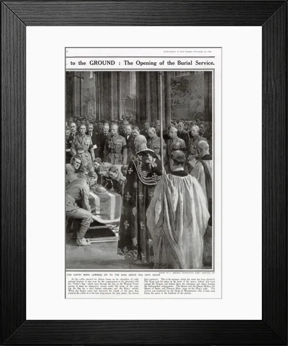 Framed Print : The Sphere Unknown Warrior Special Supplement (Page 5) Framed Print : The Sphere Unknown Warrior Special Supplement (Page 5)
