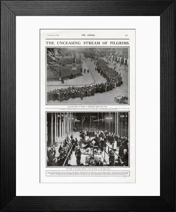 Framed Print : Unceasing stream of pilgrims 1920 Framed Print : Unceasing stream of pilgrims 1920