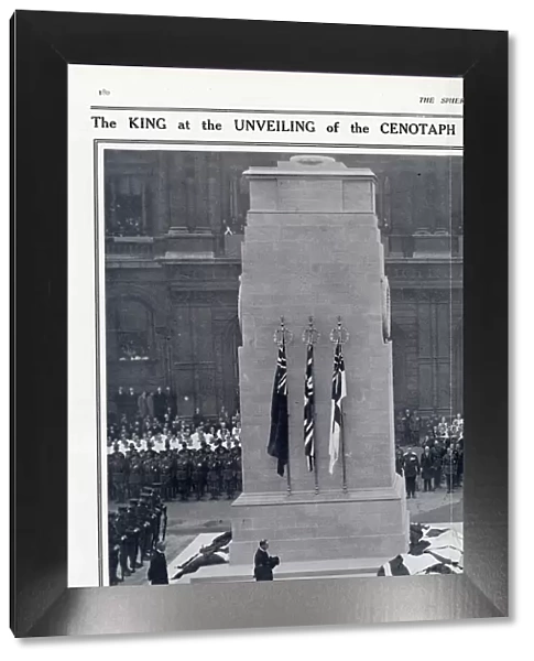 George V at the unveiling of Cenotaph 1920
