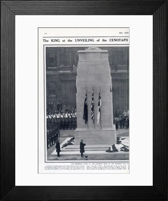 Framed Print : George V at the unveiling of Cenotaph 1920 Framed Print : George V at the unveiling of Cenotaph 1920