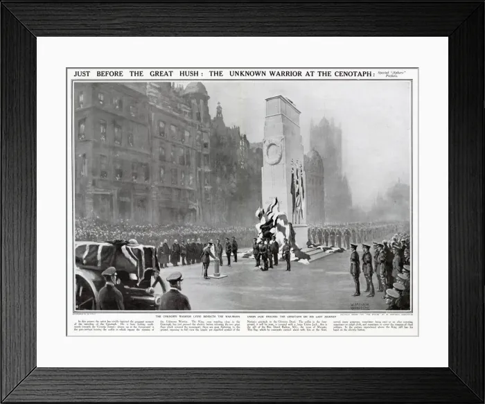 Framed Print : Unveiling of Cenotaph, War Memorial 1920 Framed Print : Unveiling of Cenotaph, War Memorial 1920
