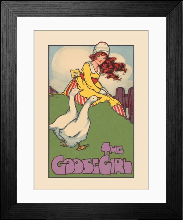 Framed Print : The Goose Girl Framed Print : The Goose Girl