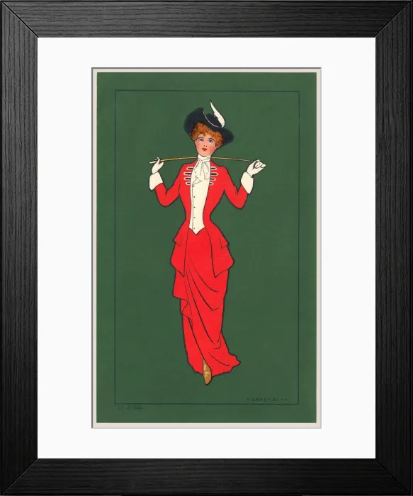 Framed Print : Elegant Huntswoman Framed Print : Elegant Huntswoman