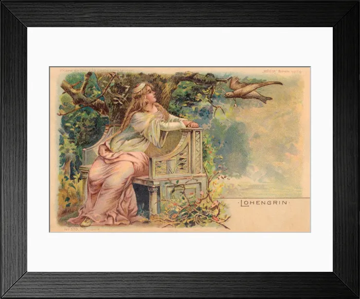 Framed Print : Lohengrin. A scene from Lohengrin depicting the Duchess of Brabant. Date: 1899 Framed Print : Lohengrin. A scene from Lohengrin depicting the Duchess of Brabant. Date: 1899
