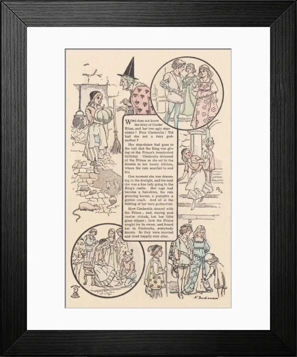 Framed Print : Cinderella Framed Print : Cinderella