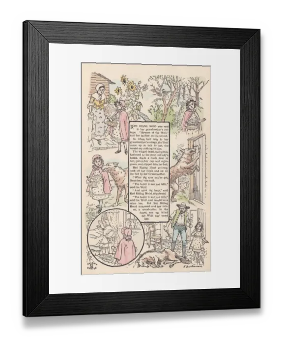 Framed Print : Red Riding Hood Framed Print : Red Riding Hood