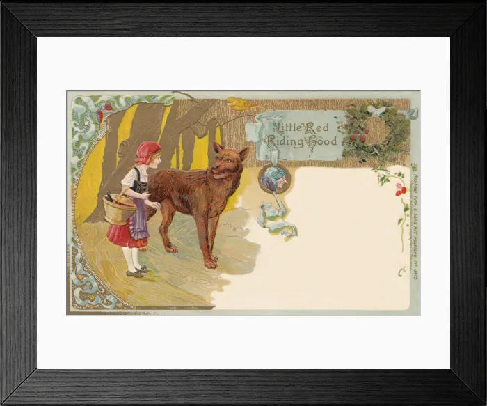 Framed Print : Red Riding Hood Framed Print : Red Riding Hood