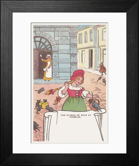 Framed Print : Pied Piper of Hamelin Framed Print : Pied Piper of Hamelin