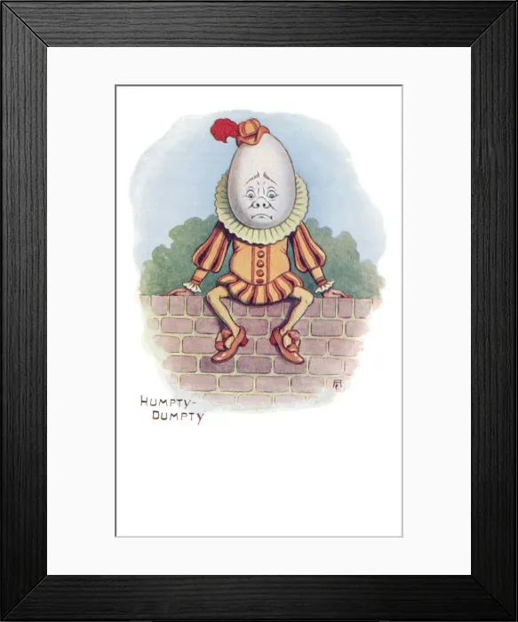 Framed Print : Humpty Dumpty Framed Print : Humpty Dumpty