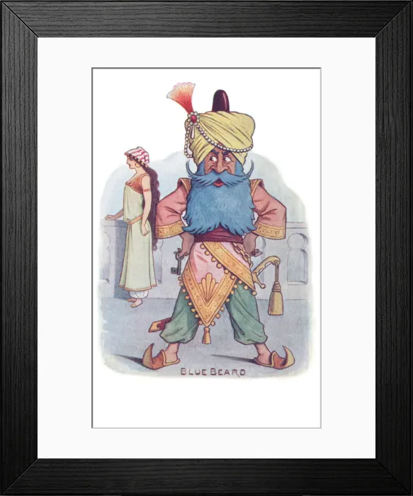 Framed Print : Bluebeard. Artists interpretation of a scene from Bluebeard, a traditional fairy tale Framed Print : Bluebeard. Artists interpretation of a scene from Bluebeard, a traditional fairy tale