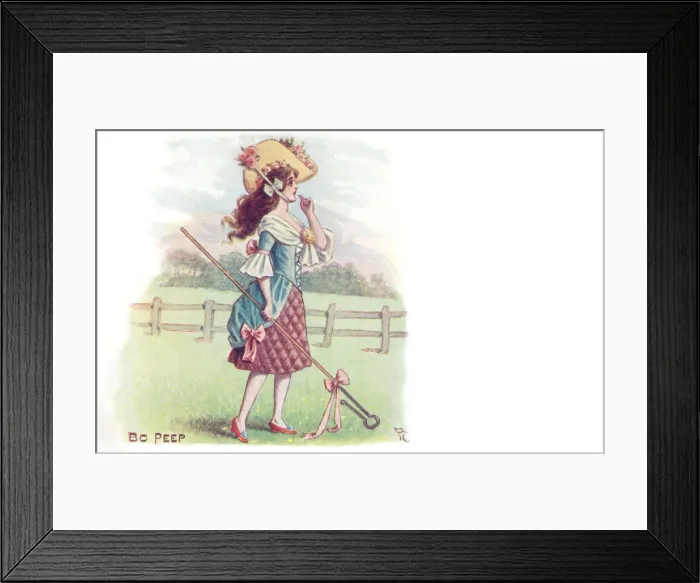 Framed Print : Bo-Peep. Artists interpretation of a scene from Bo-Peep, a traditional nursery rhyme Framed Print : Bo-Peep. Artists interpretation of a scene from Bo-Peep, a traditional nursery rhyme