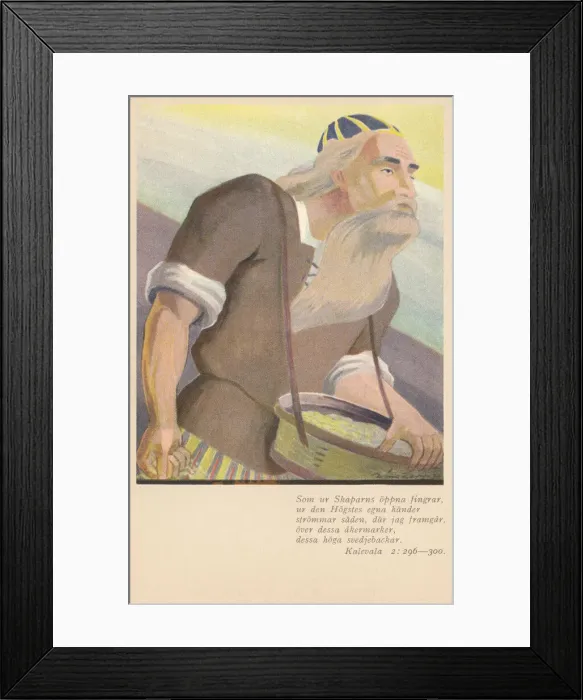 Framed Print : Kalevala. The Kalevala is a 19th-century work of epic poetry compiled by Elias Lonnrot Framed Print : Kalevala. The Kalevala is a 19th-century work of epic poetry compiled by Elias Lonnrot