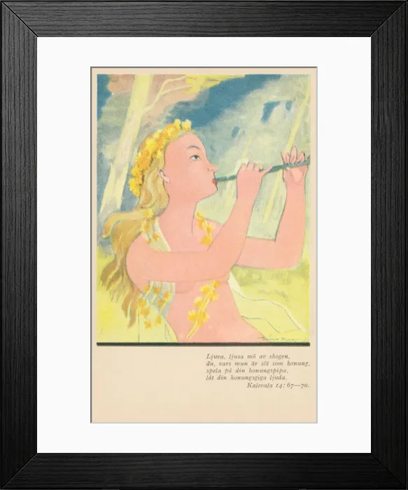 Framed Print : Kalevala. The Kalevala is a 19th-century work of epic poetry compiled by Elias Lonnrot Framed Print : Kalevala. The Kalevala is a 19th-century work of epic poetry compiled by Elias Lonnrot