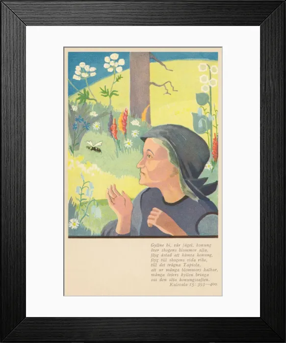 Framed Print : Kalevala. The Kalevala is a 19th-century work of epic poetry compiled by Elias Lonnrot Framed Print : Kalevala. The Kalevala is a 19th-century work of epic poetry compiled by Elias Lonnrot