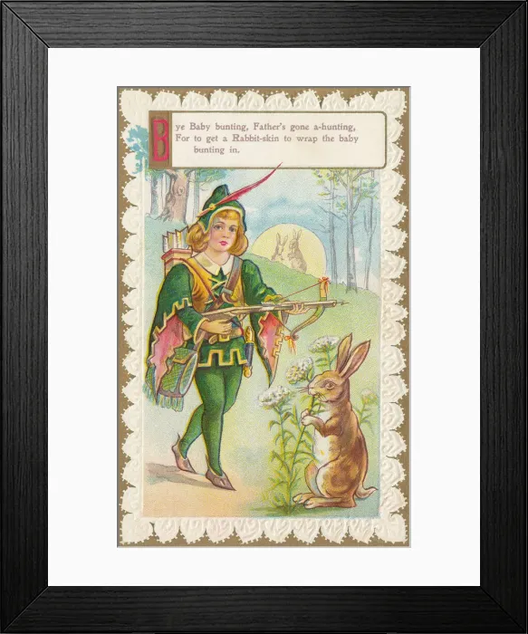 Framed Print : Bye Baby Bunting Framed Print : Bye Baby Bunting