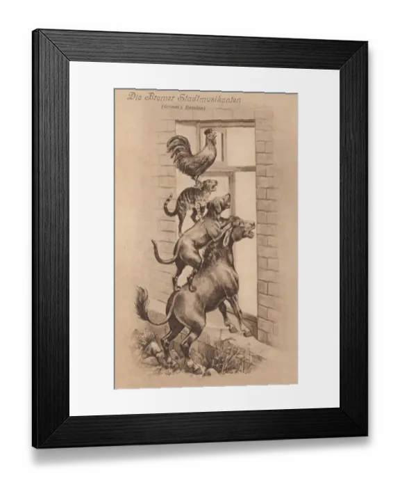 Framed Print : Bremer Stadtmusikanten Framed Print : Bremer Stadtmusikanten
