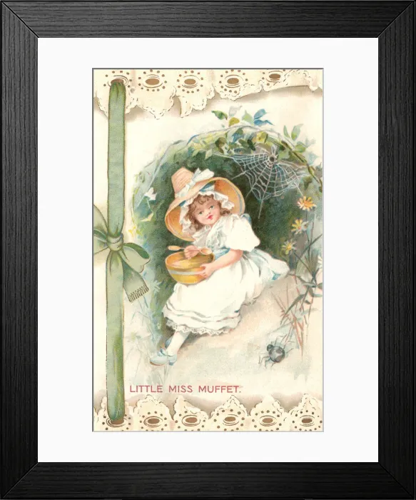 Framed Print : Little Miss Muffet Framed Print : Little Miss Muffet