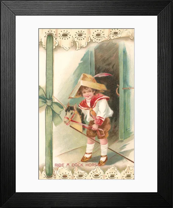 Framed Print : Ride-a-Cock-Horse Framed Print : Ride-a-Cock-Horse