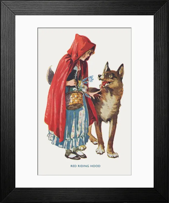 Framed Print : Red Riding Hood Framed Print : Red Riding Hood