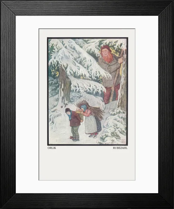 Framed Print : Rubezahl. Artists interpretation of a scene from Rubezahl, a traditional tale Framed Print : Rubezahl. Artists interpretation of a scene from Rubezahl, a traditional tale