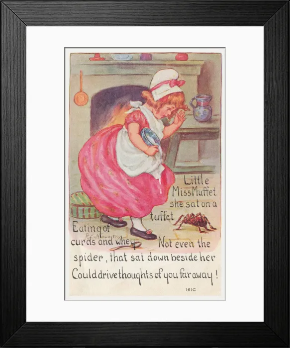 Framed Print : Little Miss Muffet Framed Print : Little Miss Muffet