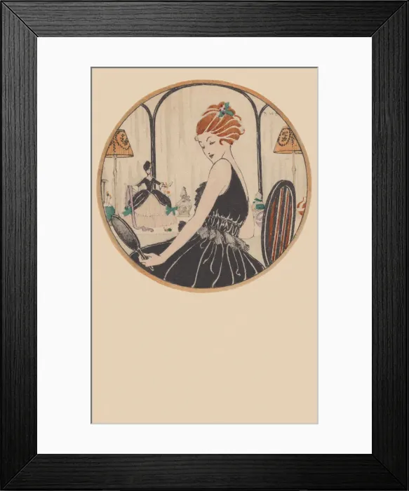 Framed Print : Fashionable Lady Framed Print : Fashionable Lady
