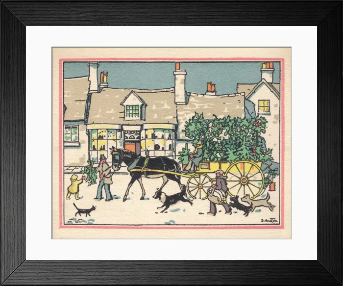 Framed Print : Christmas Scene