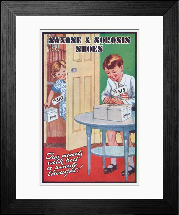 Framed Print : Saxone Shoes Framed Print : Saxone Shoes