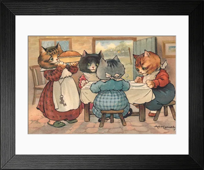 Framed Print : Three Little Kittens Framed Print : Three Little Kittens