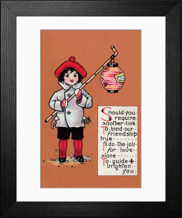 Framed Print : Boy With Lantern Framed Print : Boy With Lantern