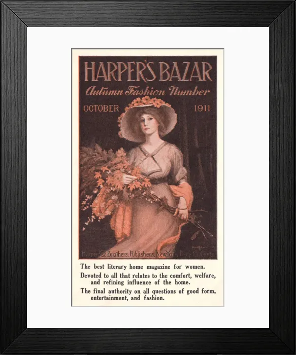Framed Print : Harpers Bazar Framed Print : Harpers Bazar