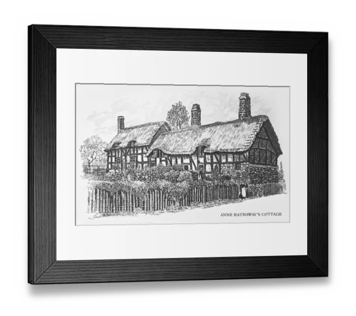Framed Print : Anne Hathaways Cottage Framed Print : Anne Hathaways Cottage