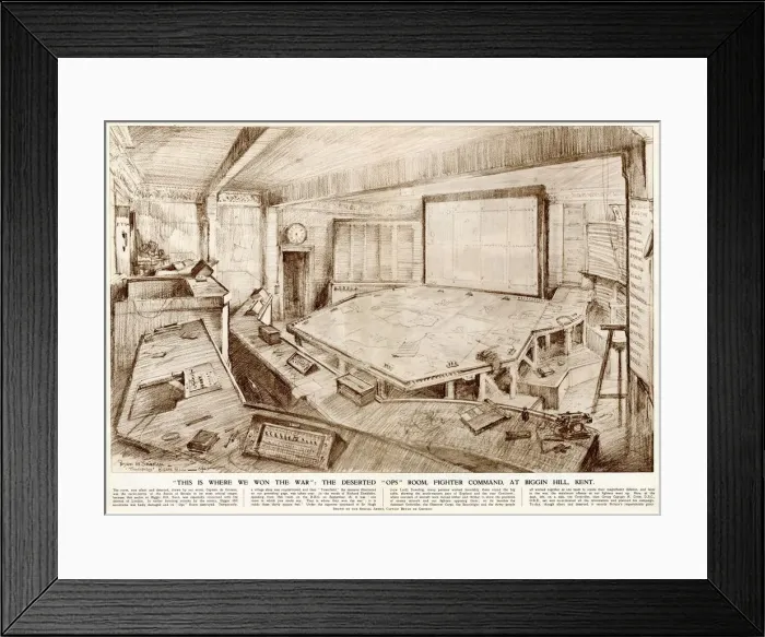 Framed Print : This is where we won the war - Ops room, Biggin Hill Framed Print : This is where we won the war - Ops room, Biggin Hill