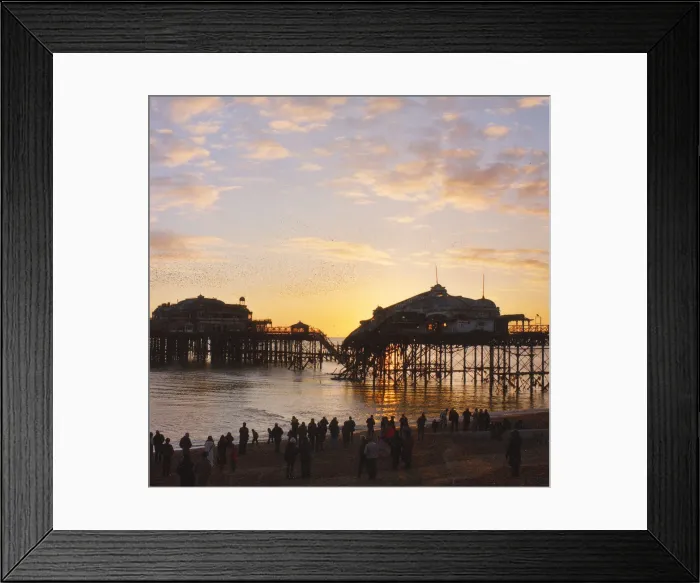 Framed Print : Brighton West Pier - Sunset Framed Print : Brighton West Pier - Sunset