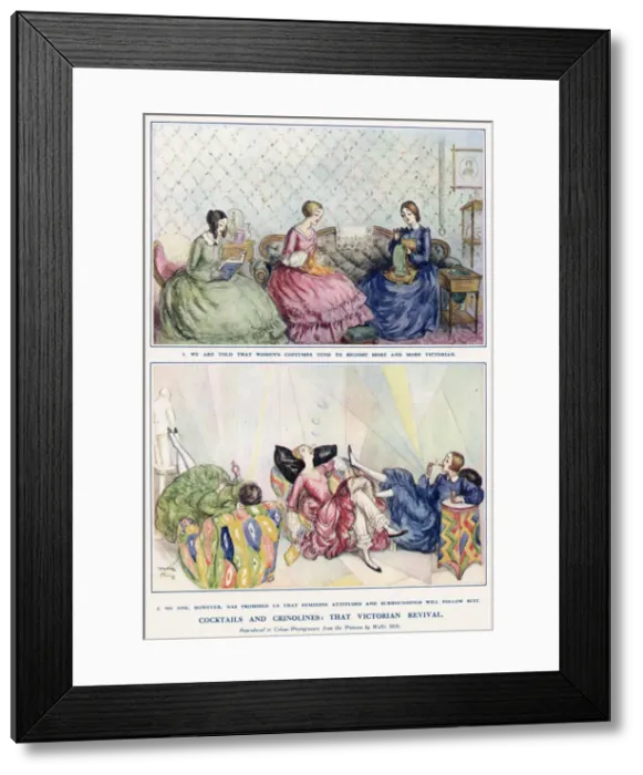 Framed Print : Cocktails and Crinolines, 1929 Cocktails and Crinolines: That Victorian Revival. 1 Framed Print : Cocktails and Crinolines, 1929 Cocktails and Crinolines: That Victorian Revival. 1