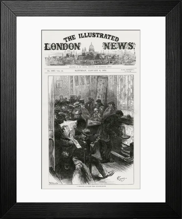 Framed Print : A Communist Club-Room in Leicester Square Framed Print : A Communist Club-Room in Leicester Square