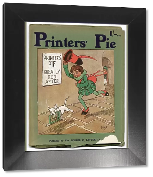 Front cover of Printers Pie magazine for 1911, illustrated by John Hassall