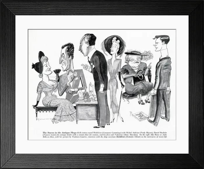 Framed Print : The cast of Don t Listen, Ladies, written by Sacha Guitry, and staged at the St Framed Print : The cast of Don t Listen, Ladies, written by Sacha Guitry, and staged at the St