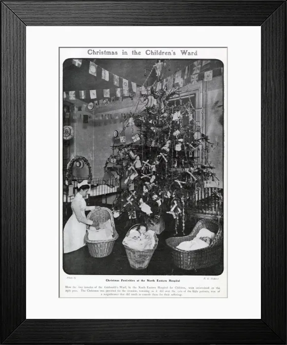Framed Print : Christmas Festivities at the North Eastern Hospital 1905 Framed Print : Christmas Festivities at the North Eastern Hospital 1905