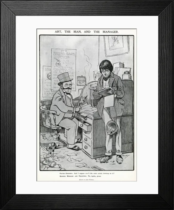 Framed Print : Artist: And I suppose you d like some artistic lettering on it Framed Print : Artist: And I suppose you d like some artistic lettering on it
