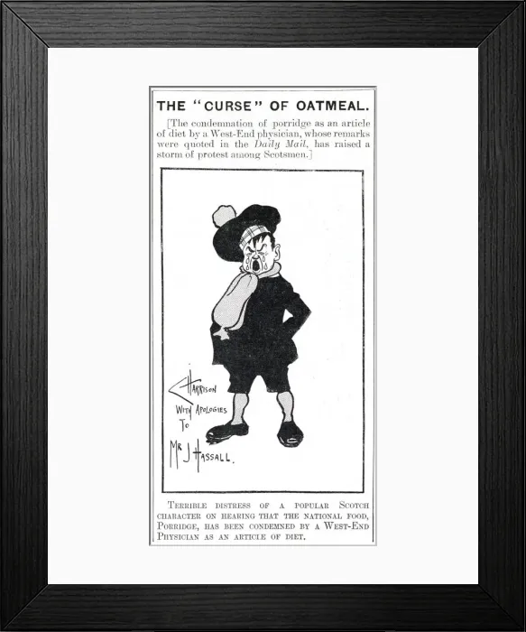 Framed Print : Mock article in Punch with a version of the popular book character Wee Macgreegor Framed Print : Mock article in Punch with a version of the popular book character Wee Macgreegor