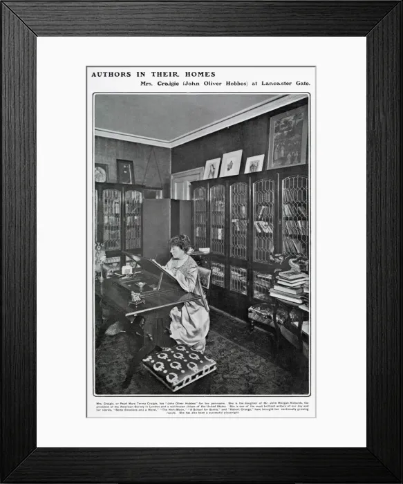 Framed Print : Pearl Mary Teresa Craigie (1867 - 1906), English / American writer Framed Print : Pearl Mary Teresa Craigie (1867 - 1906), English / American writer