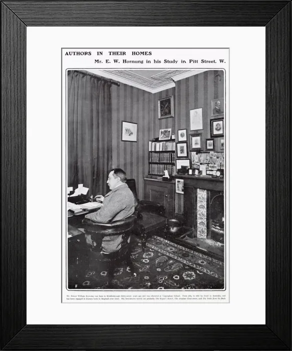 Framed Print : Ernest William Hornung (1866 - 1921), English writer, creator of Raffles Framed Print : Ernest William Hornung (1866 - 1921), English writer, creator of Raffles