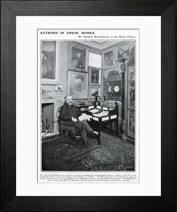 Framed Print : Theodore Watts-Dunton (1832 - 1914), poet, poetry critic and friend of Algernon Swinburne Framed Print : Theodore Watts-Dunton (1832 - 1914), poet, poetry critic and friend of Algernon Swinburne