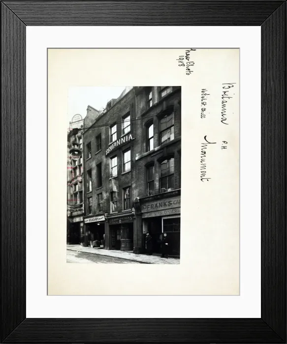 Framed Print : Photograph of Britannia PH, Monument, London Framed Print : Photograph of Britannia PH, Monument, London