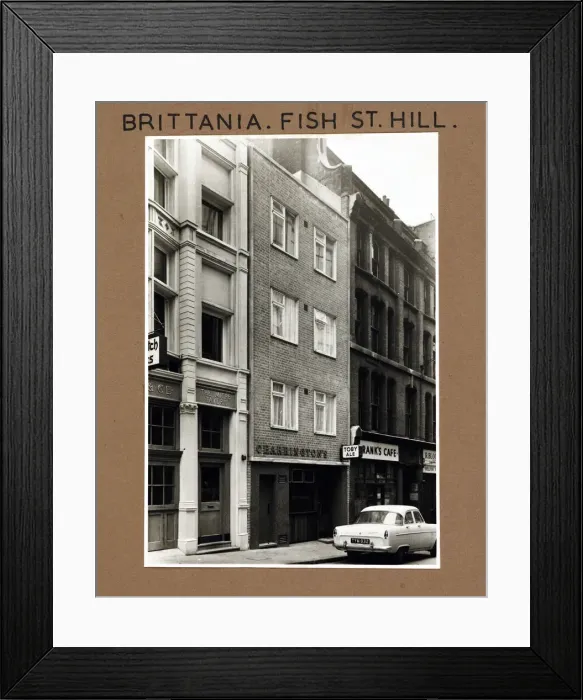 Framed Print : Photograph of Britannia PH, Monument, London Framed Print : Photograph of Britannia PH, Monument, London
